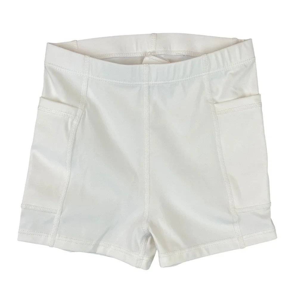 Kids White Racerback Athletic Tennis Dress and Shorts Set‎ H3E284 Size 6